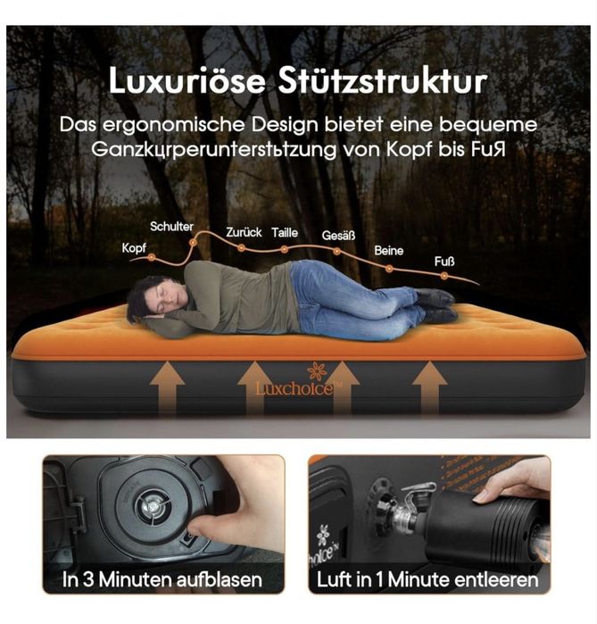 Colchão auto insuflavel luxchoice - Campismo