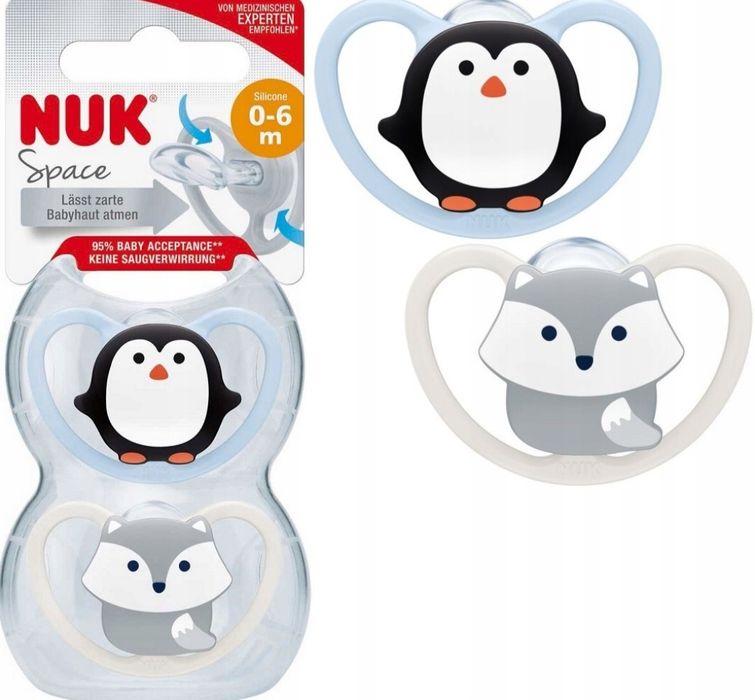 Smoczek smoczki Nuk 0-6 m nowe
