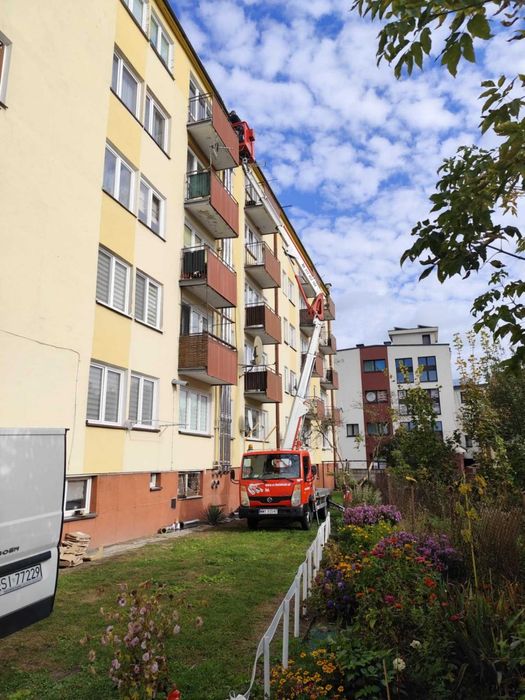 Usługi podnośnikiem koszowym 20 m roboczych