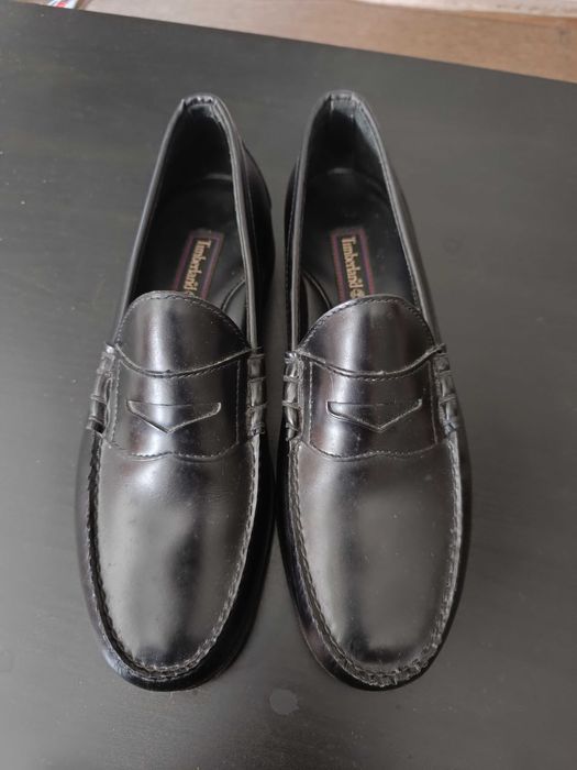 Mocassins Penny Loafers Timberland em Pele – Pretos (Excelente Estado)