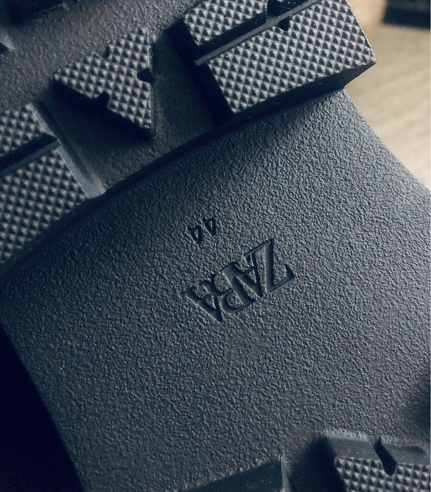 Zara Man buty botki glany 44 derby skórzane eko skóra