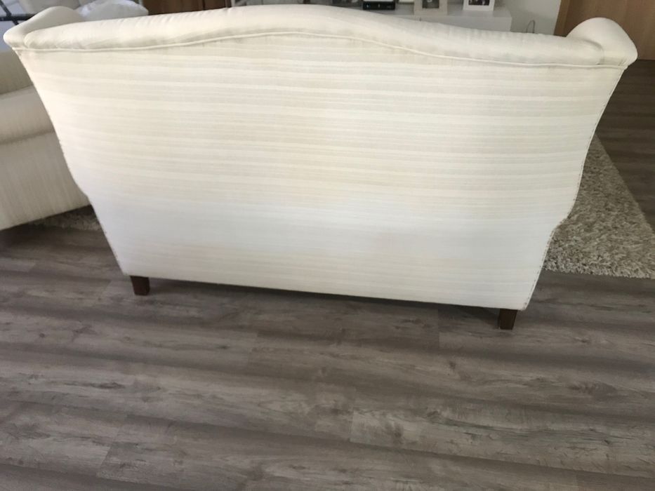 Sofás de tecido de cor branca