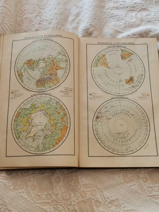 Stary atlas świata , mapy niemiecki z 1902 r