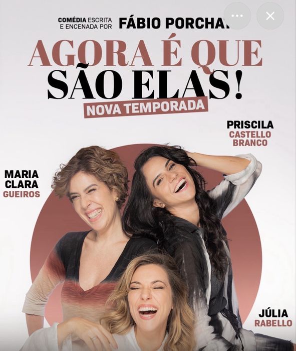Bilhete Agora é que sao elas 16 set
