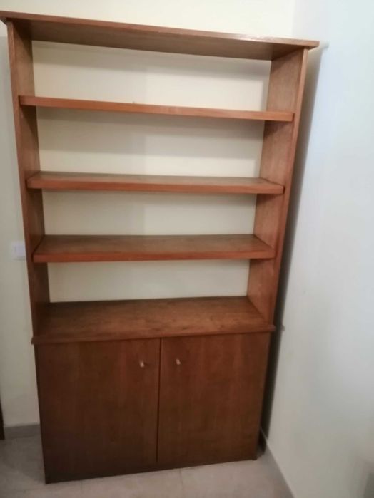 Estante de madeira de cerejeira 1,86cm altura x 1m largura x 33cm