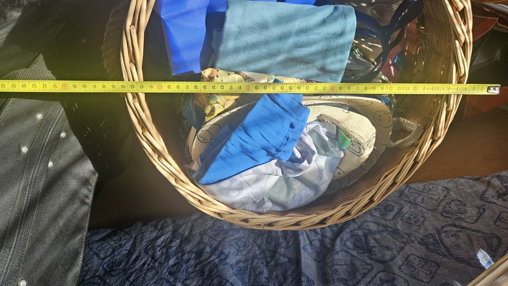 Kosz wiklinowy na pranie