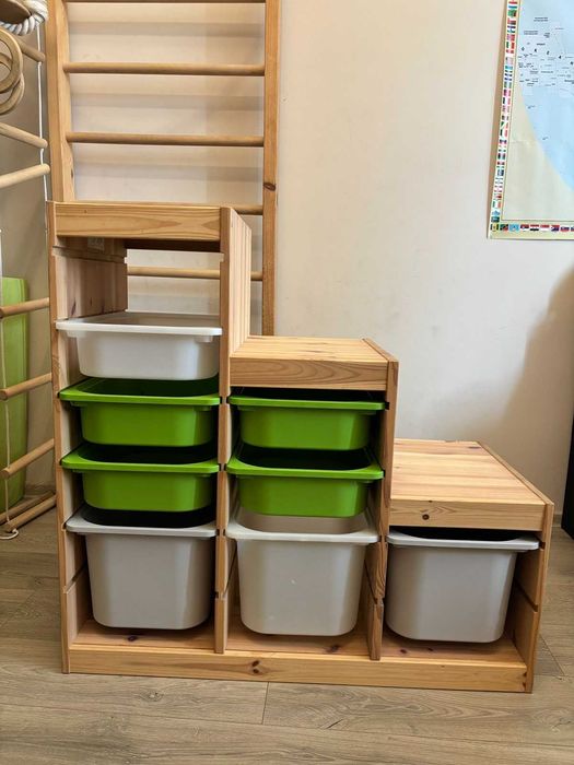 Дерев’яний стелаж для іграшок - IKEA TROFAST ТРУФАСТ
