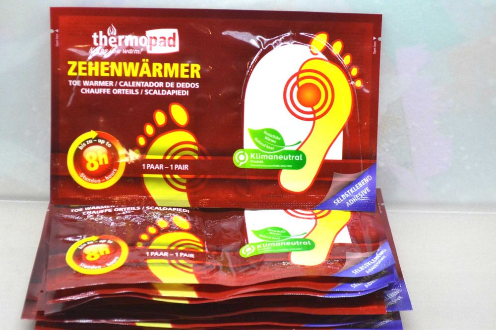 grzejki thermopad do stóp butów palców 10par = 20szt nowe szybka wys.