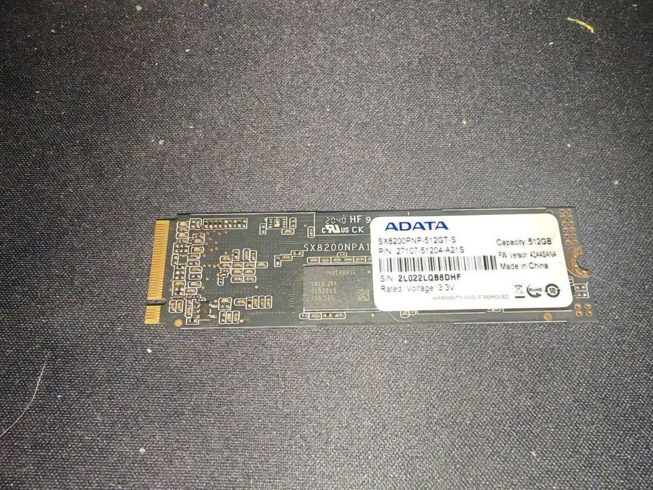 SSD накопитель ADATA XPG SX8200 Pro 512 GB ASX8200PNP-512GT-C