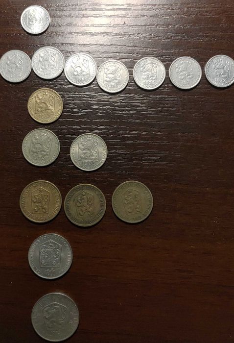 Monety Czechosłowacja kolekcja halerze, korony