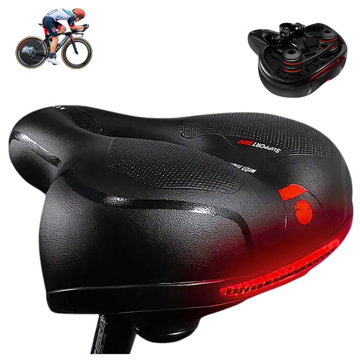 Siodełko Rowerowe Żelowe Wygodne Miękkie Amortyzacja Odblask PROMOCJA!