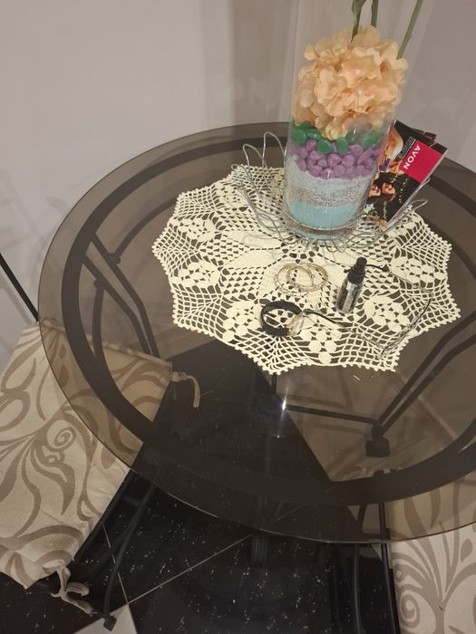 Stolik +krzesła metalowe