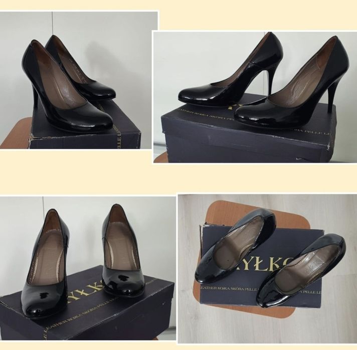 Czarne szpilki roz. 38 RYŁKO