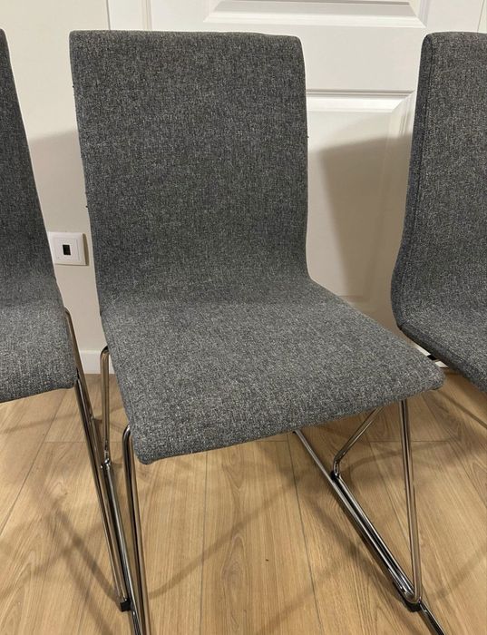 Cadeiras de refeição ergonómicas cinza