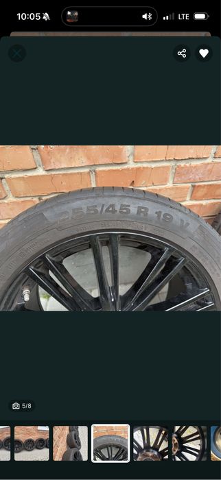 Продам шини та діски 255/45/19 contisportcontact дуже дешево