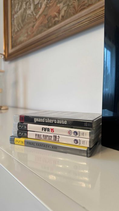 Playstation 3 PS3 + Comando + Jogos