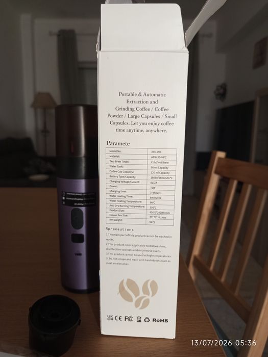 Máquina de café expresso portátil