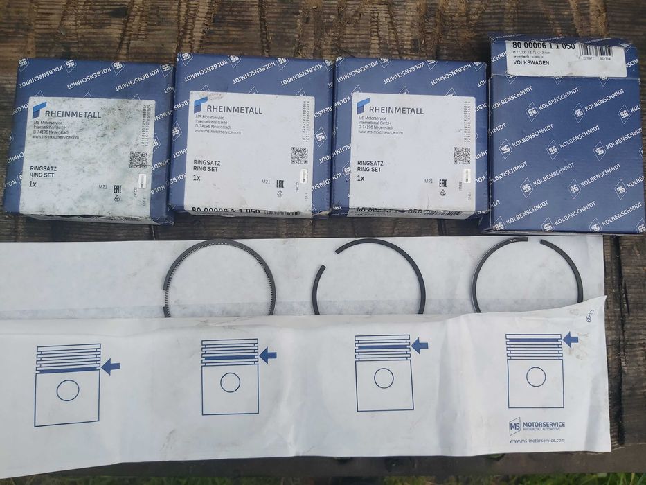 Колєнвал, кільця шатуни