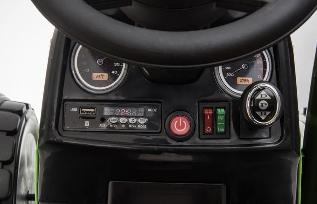 Samochodzik traktorek hit Elektryczny traktor dla dzieci 12V Niebieski