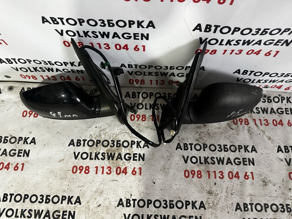 Зеркала Volkswagen Golf 5 чорні | Оригінал | Ліве / Праве