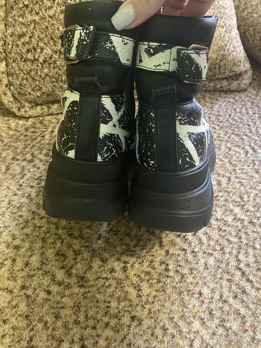 Кожаные деми ботинки на девочку