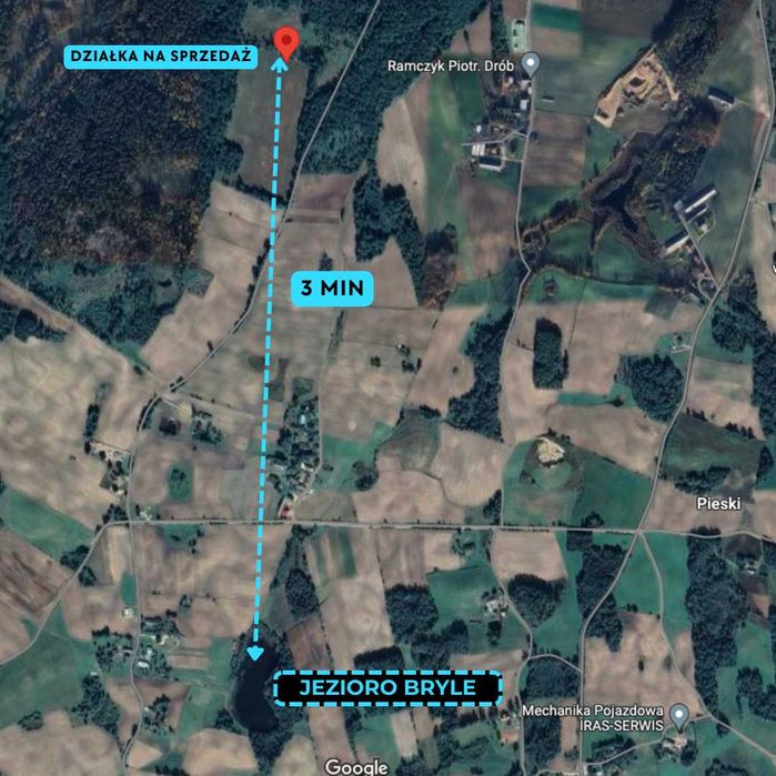 Działka w lesie - Cewice - na raty, Bezpośrednio od właściciela