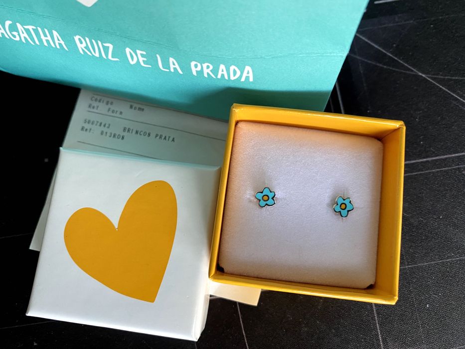 Brincos em Prata de lei 925, novos (nunca usados)