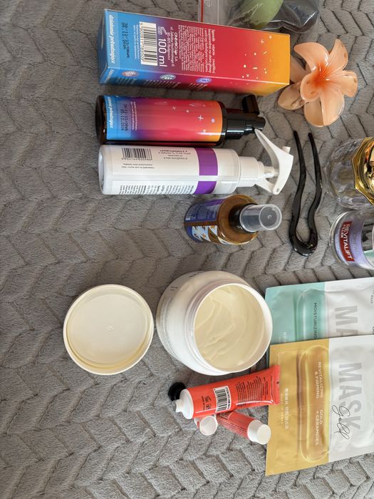 Zestaw kosmetyków OnlyBio Loreal Amoya Hean tusz do rzęs wcierka krem do twarzy balsam
