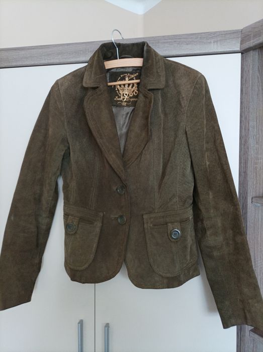 Kurtka ze skóry naturalnej marki New Look