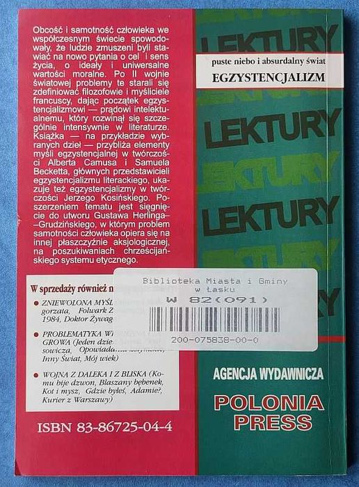 Oblicza samotności - wypisy, streszczenia, analizy i interpretacje...