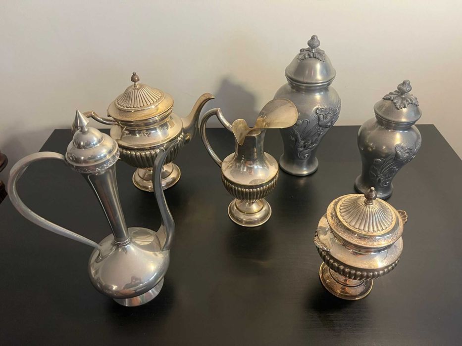 Conjunto decorativo em metal – 6 peças