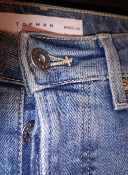 przecierane jeansy z lycrą Topman