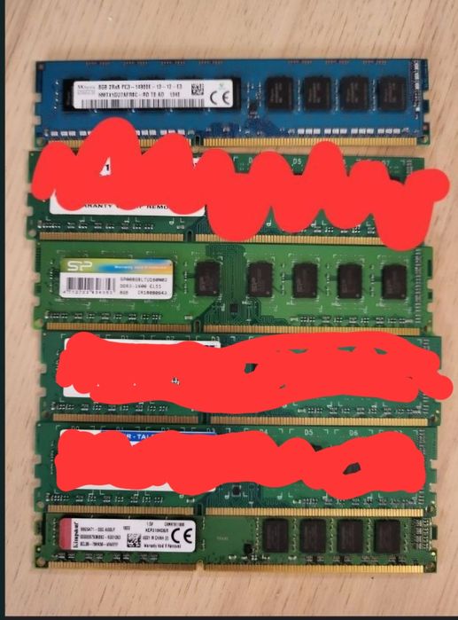 Kości RAM DDR3 1600MHz 8GB