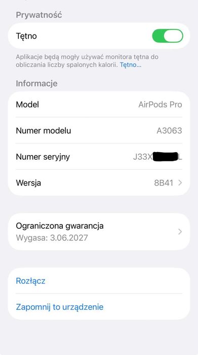Apple AirPods Pro 3 | Gwarancja 9 miesięcy | Dowód zakupu