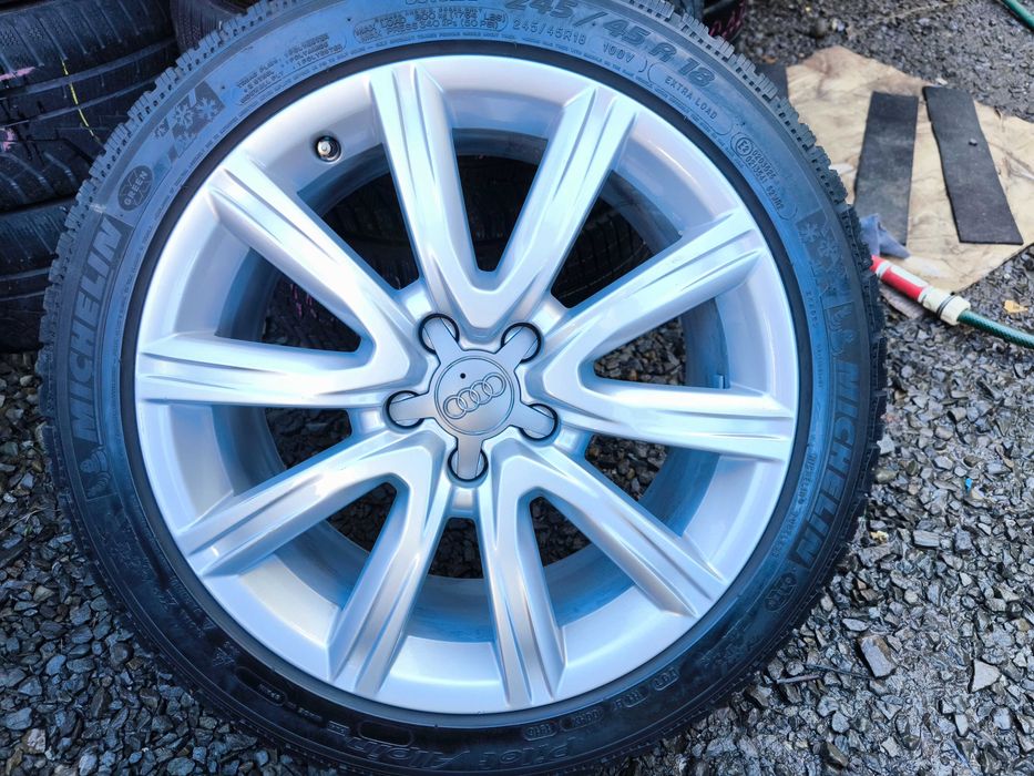 Koła Audi A4 A5 A6 C8 A8 A7 Q5 SQ5 Q3 18 cali 5x112 ET39 Opony 245/45