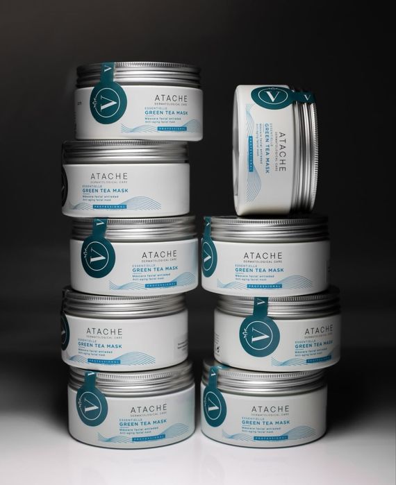 Відновлююча заспокійлива маска із зеленим чаєм Atache mask green tea