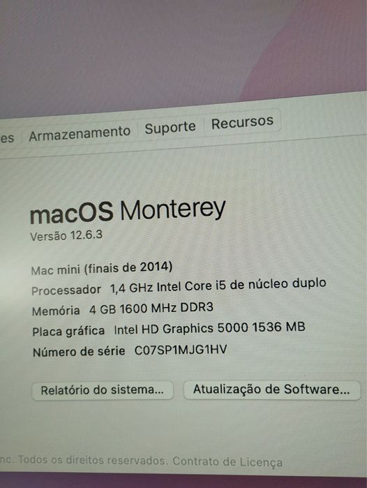 Mini mac late 2014 SSD 480 GB