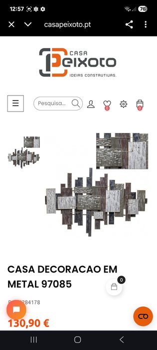 Vendo esse quadro de decoração lindíssima  e todo em chapa