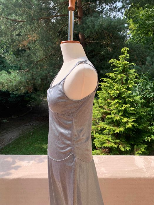 3 części - srebrny komplet na lato, rozm s , m