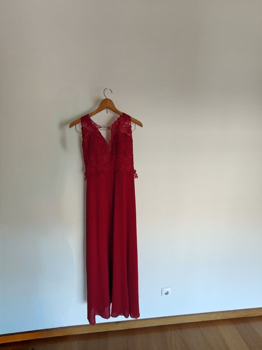 Vestido Vermelho Cerimónia