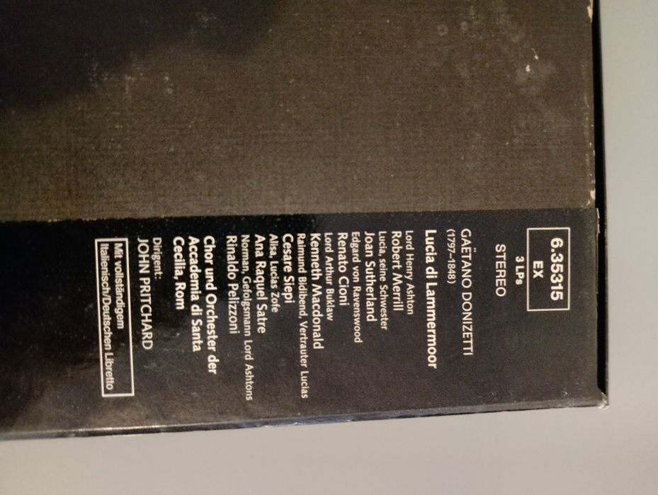 Gaetano Donizetti - Lucia Di Lammermoor (Arien Und Szenen) 3xVinil Musica Classica - Sutherland, Pavarotti, Milnes, Ghiaurov, Chorus & Orchestra ..