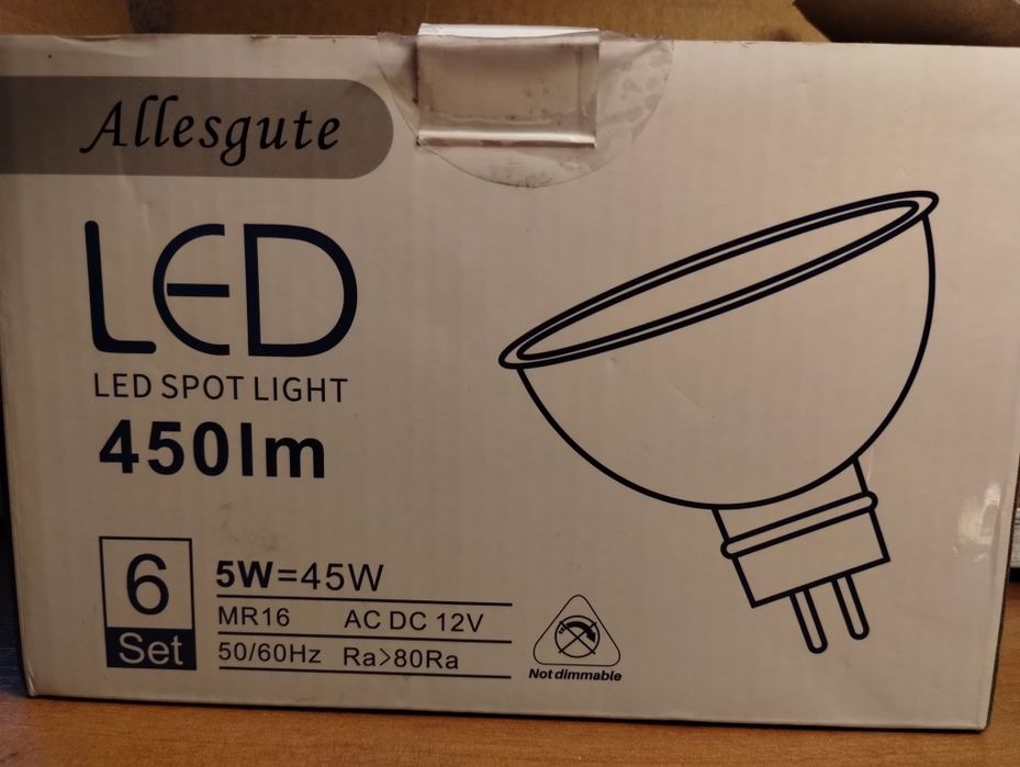 Żarówka lampa LED 5W 12V A DC 4SZT