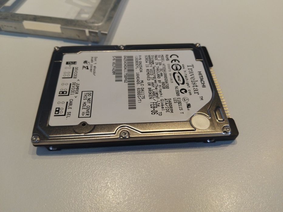 TravelStar Hitachi 80GB IDE Disco Rígido HDD Portátil Laptop