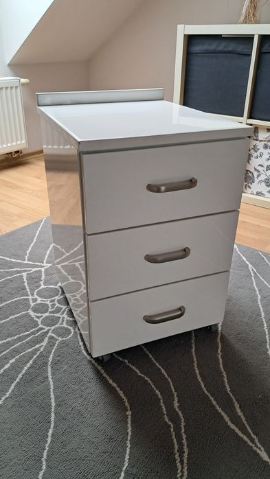 Szafka nocna biały połysk