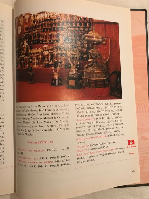 Livro "Sport Lisboa e Benfica "
