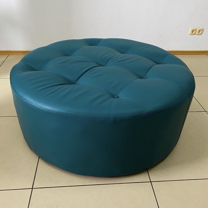 ТЕРМІНОВИЙ ПРОДАЖ,МОЖЛИВИЙ ТОРГ круглий пуф еко-шкіра XL розмір,важкий