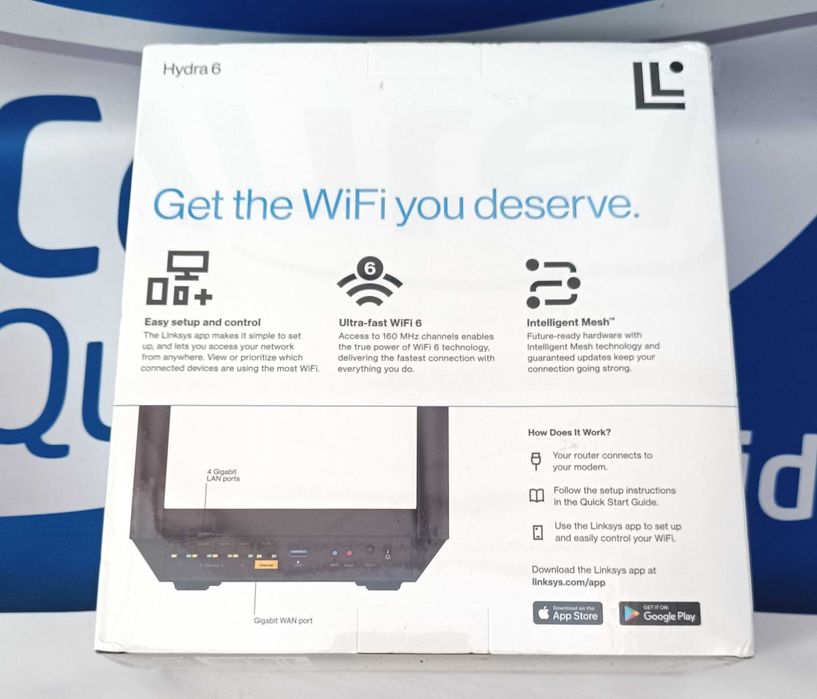 Нові запак. WIFI6 Linksys Hydra 6 AX3000 дводіап. гігаб. роутери