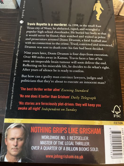 Książka Johna Grishama the confession