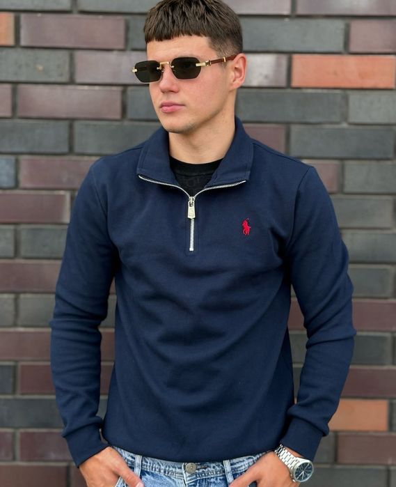 ‼️NEW‼️БЕЗ ПРЕДОПЛАТ‼️Мужская кофта полу зипка поло Polo Ralph Lauren | полу зипка Ральф | 1/3 поло | полу замок Polo Ralph Lauren | зипка поло |