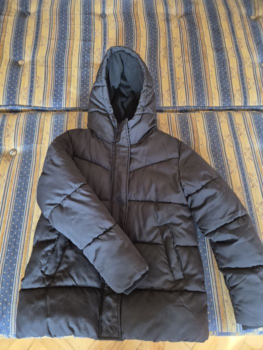 Kurtka dziewczęca z kapturem ocieplana SMYK